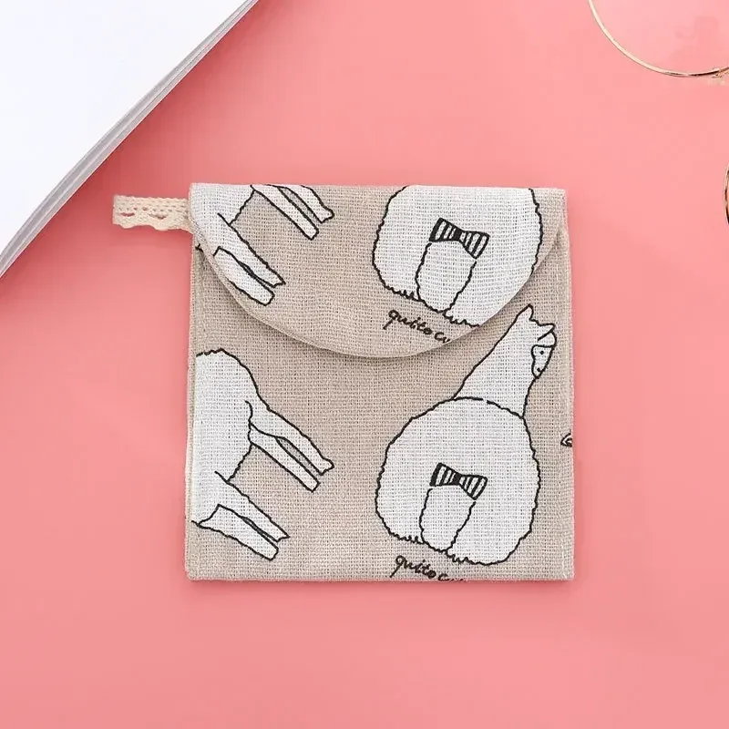 petit sac cosmétique à loquet pour femmes, sac à rouge à lèvres mignon, sac à serviettes hygiéniques, sacs de maquillage de voyage, mini étui de beauté