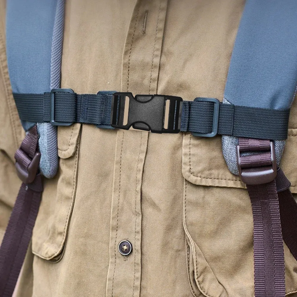 sangle de poitrine réglable antidérapante pour sac à dos, harnais tactique durable, sangle d'épaule pour accessoires de sac de camping et de randonnée en extérieur