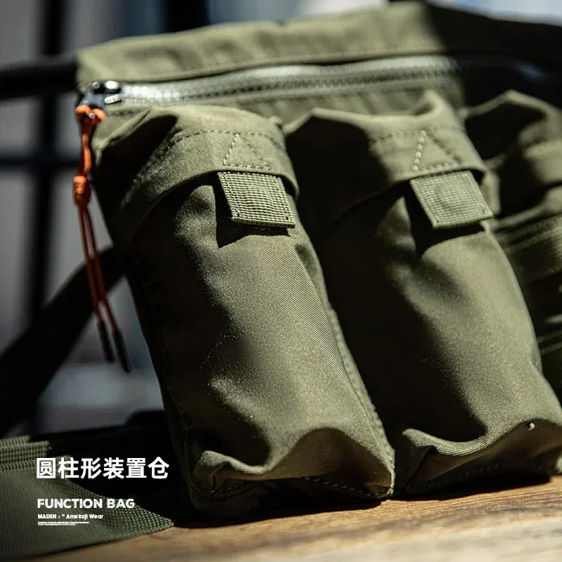 maden-petit sac à bandoulière multifonctionnel pour homme, style montagne, sac de taille, côté initié, extérieur, japon, nouveau, 2023