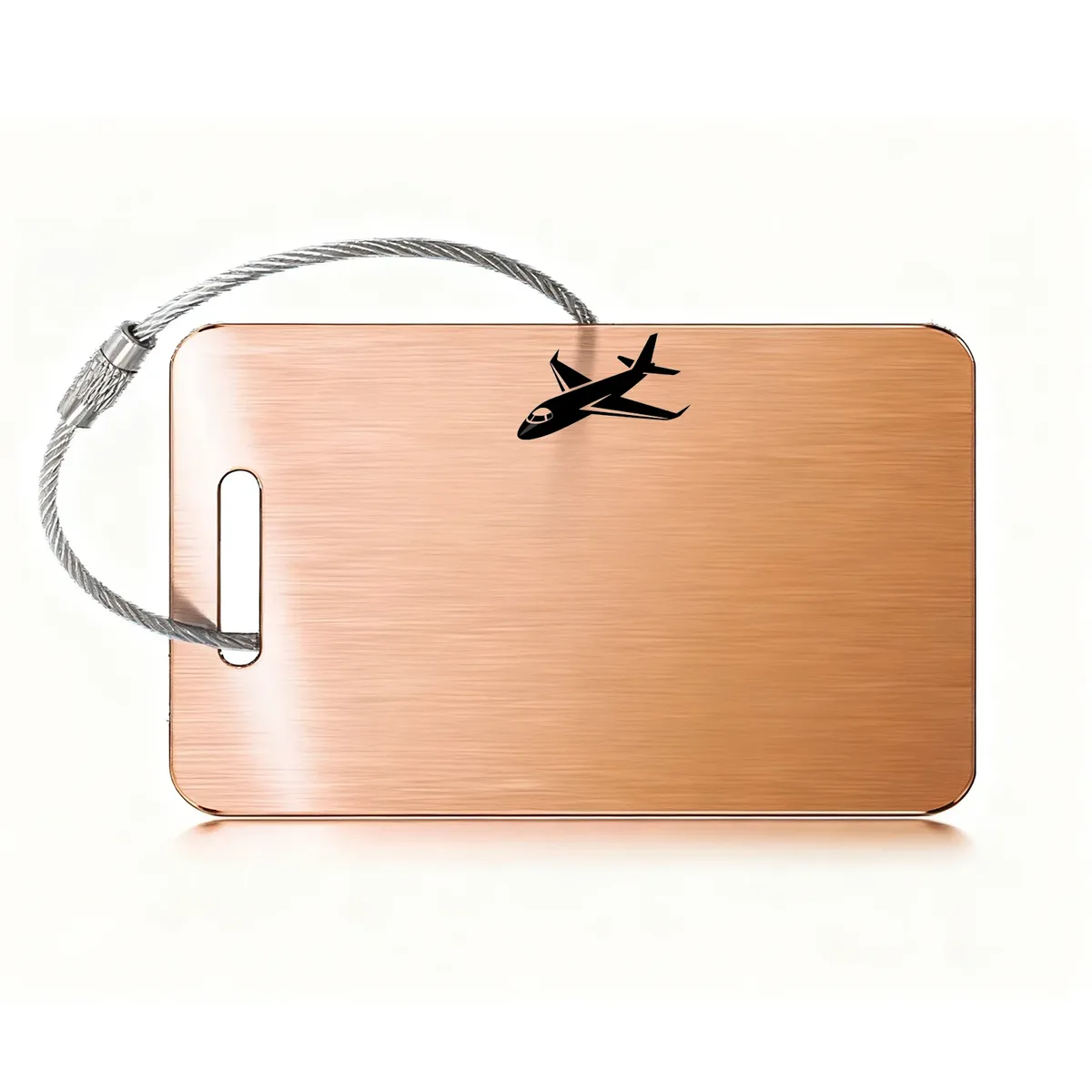 étiquette bagage métal carrée anse métal personnalisable voyage identité sécurité antiperte multicouleur travels accessoire