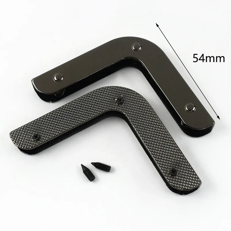 deepeel-boucles de protection des bords du sac à main, décoration d'angle de sac à bagages, fermoirs en métal, accessoires de quincaillerie de bricolage, 25mm, 35mm, 40mm, 45mm, 54mm, 5/10 pièces