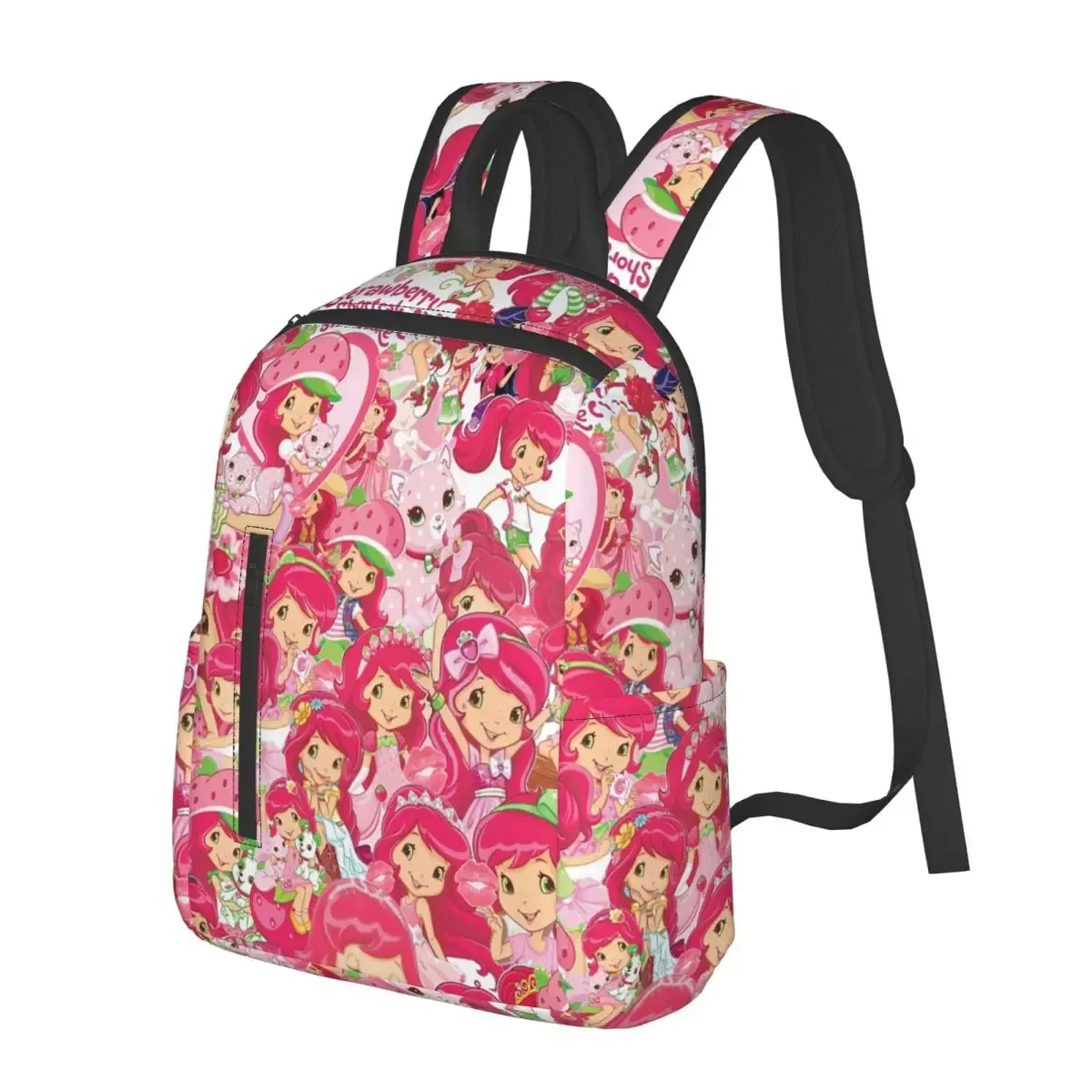 sac à dos d'étudiant like strawberry shortcake, sac d'école, sac à dos de randonnée, sac de voyage pour hommes et femmes, sac à dos tendance, sacs à bandoulière