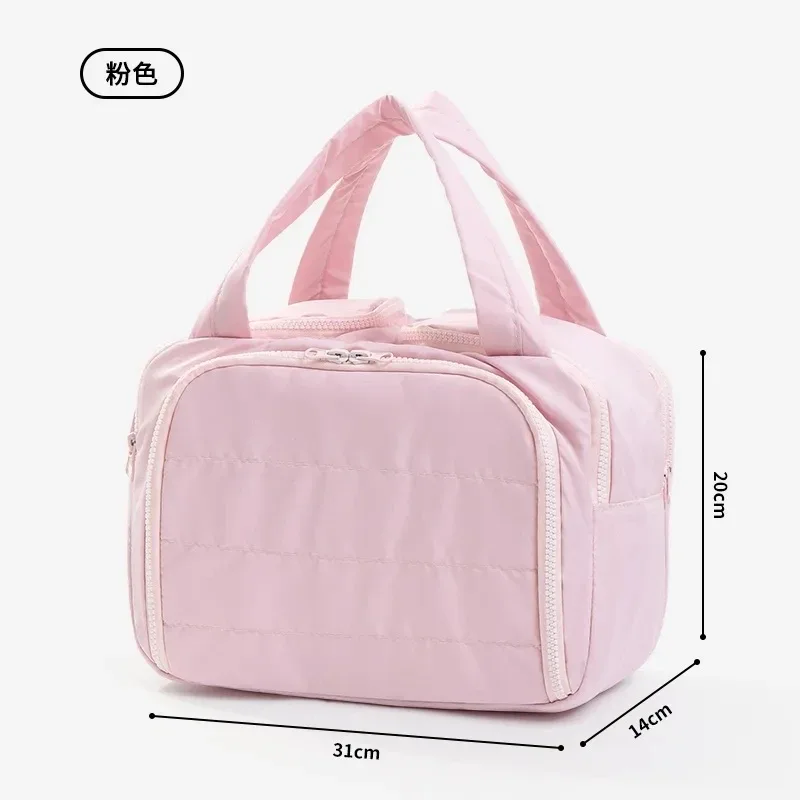 sac de maquillage de grande capacité pour femmes, portable, voyage, soins de la peau, organisateur de rangement de toilette, sac à main pour dames, étuis à cosmétiques à fermeture éclair, sacs de lavage