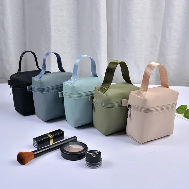 sac de maquillage à poignée étanche portable haut de gamme, sac de rangement de rouge à lèvres, pochette pour écouteurs, mini sac pour serviettes menstruelles, meilleure vente