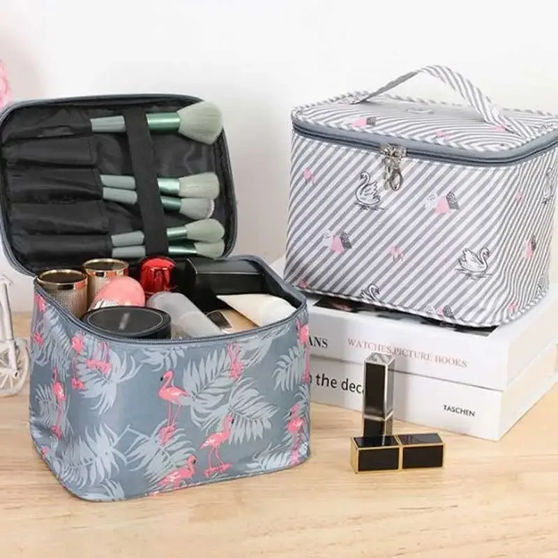 sac de rangement de maquillage à main, étanche, portable, multifonctionnel, organisateur de nettoyage de cosmétiques de voyage, vitrine de bijoux
