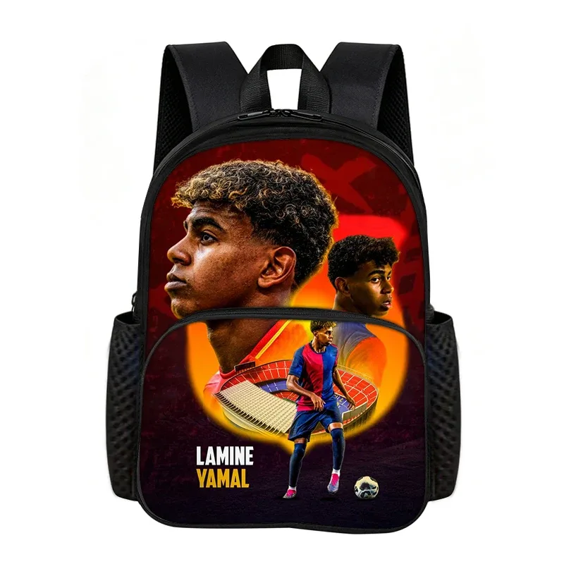 sac à dos d'école l-lamin yamal avec poche avant, idéal pour les fans de football, le meilleur cadeau pour les amateurs de sport