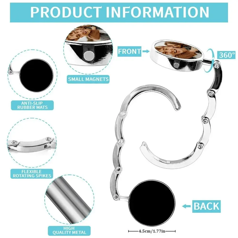 nouveau crochet pliable pour sac à main, motif marbre, porte-documents portable, crochet durable et créatif pour sac à main pour femmes, pour table
