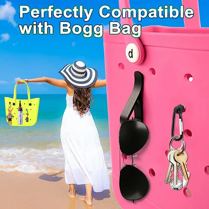 lot de 3 porte-clés pour sacs à bandoulière, breloques à insérer, mousquetons compatibles avec les sacs de plage