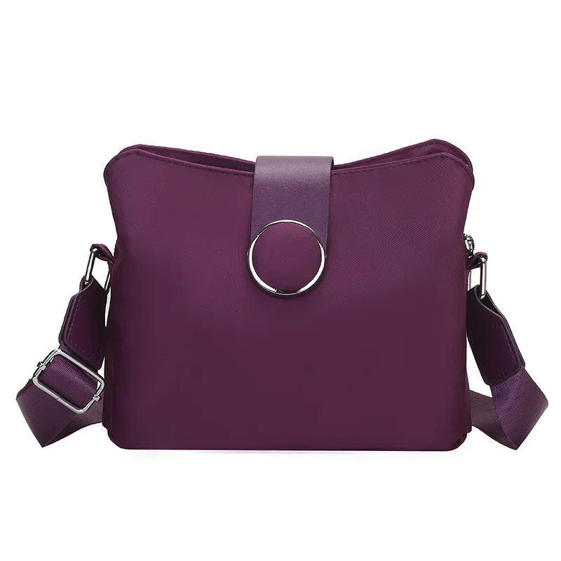 sac à bandoulière vintage en nylon imperméable pour femmes, sac à bandoulière sauvage simple, sacoche quotidienne, sac à main de voyage pour dames