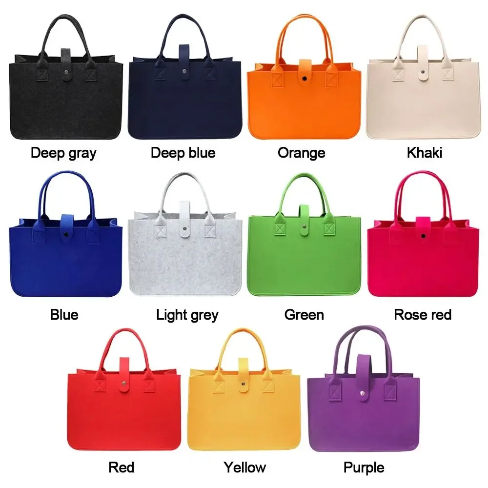 sac momie portable de grande capacité pour femmes, sac à bandoulière en feutre simple, sacoche de couleur unie, sac à main de voyage décontracté