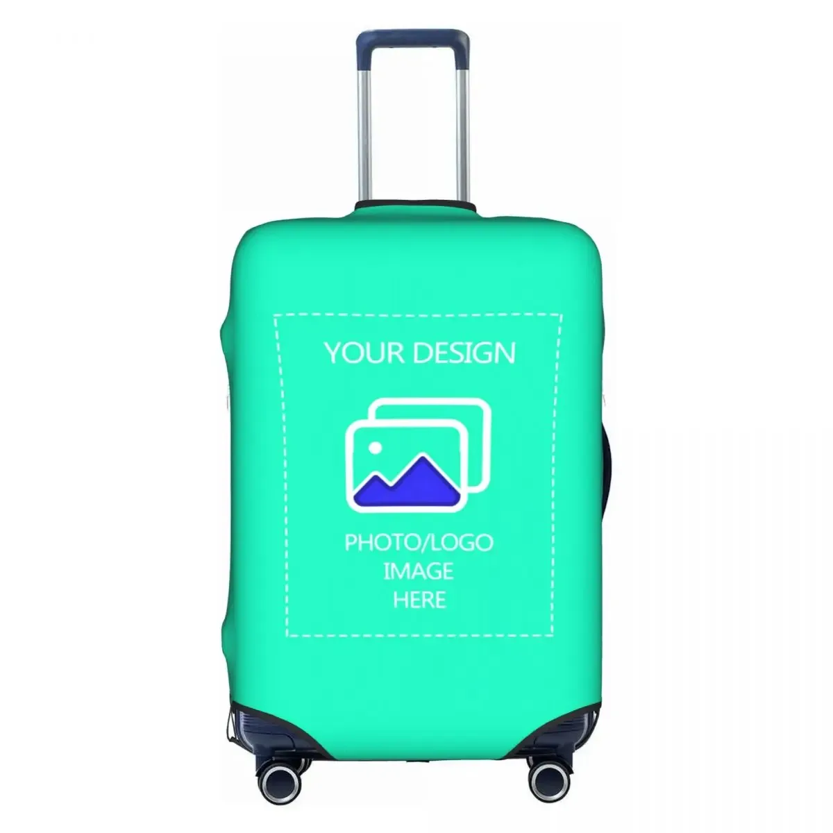 housse de bagage personnalisée avec logo, élastique, avec votre design, housse de protection pour valise de voyage, convient aux valises de 18 à 32 pouces