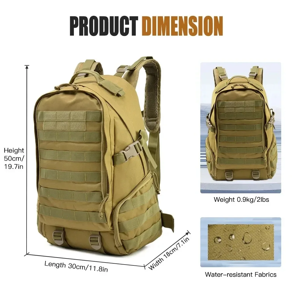 sac dos nylon marron compartiments multicolores design pratique extérieur voyage capacités multiples bandoulières modulables poches latérales usage randonnée escalade
