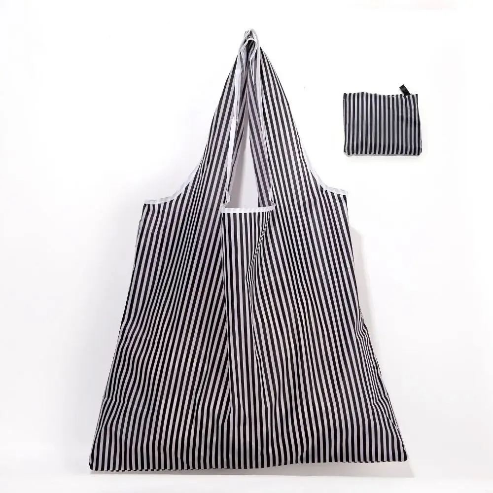 sac de courses pliable de grande capacité, plusieurs styles, fourre-tout de recyclage léger et lavable, sac de rangement portable écologique