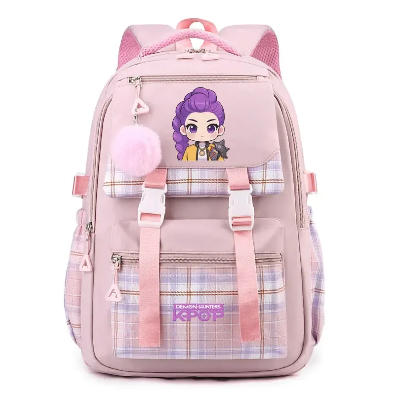 sac à dos d'étudiant k-pop demon hunters, cartable de grande capacité pour adolescents, sac à dos de voyage pour ordinateur portable pour femmes, cadeau