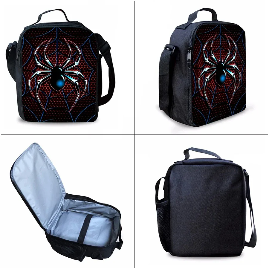 sacs à dos trois pièces à motif araignée pour garçons et filles, meilleurs cadeaux, sac à dos scolaire 3d dessin animé pour enfants