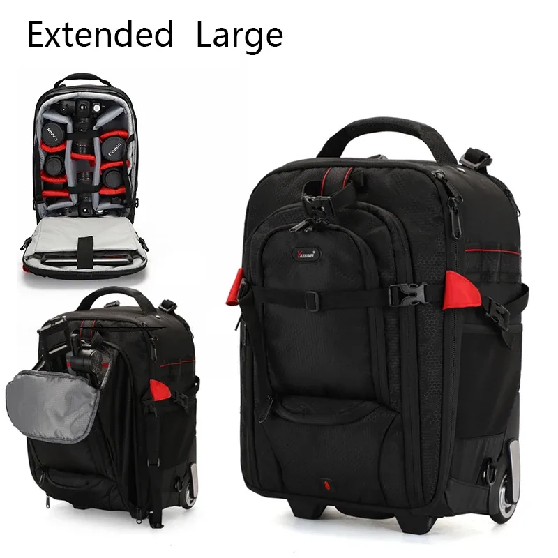 sac à dos professionnel pour appareil photo sr, valise de voyage trolley, photographie, vidéo, photo, appareil photo numérique, bagages