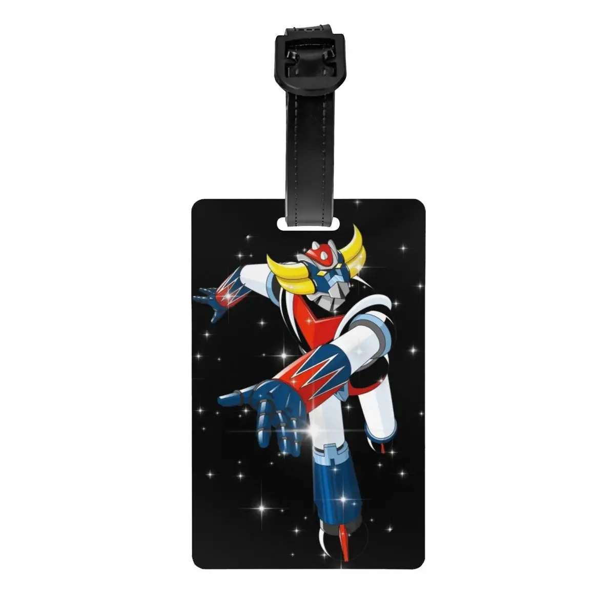 étiquettes à bagages personnalisées goldorak grendizer pour valises, mignonnes, anime ufo robot goldrake, couverture de confidentialité, carte d'identité