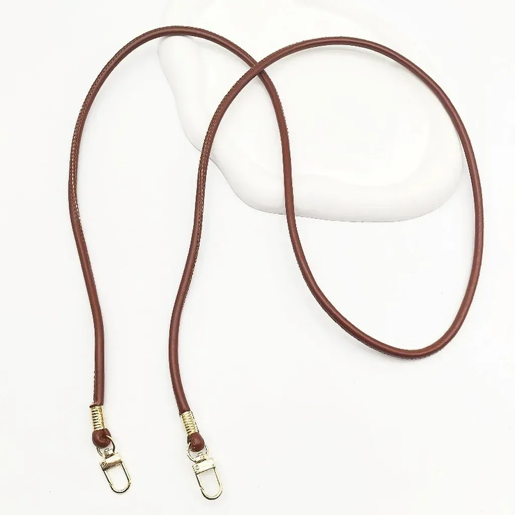 nouvelle sangle de remplacement fine et ronde en cuir pu, couleur unie, pour sac bandoulière ou croisé, longue de 120 cm, accessoire cordon de téléphone