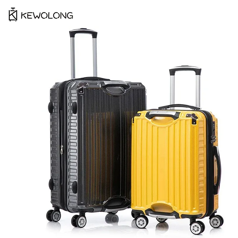 valise à roulettes 20/24/28 pouces, bagage cabine avec serrure tsa et roulettes à 360° ° valise de voyage rigide et durable avec roulettes