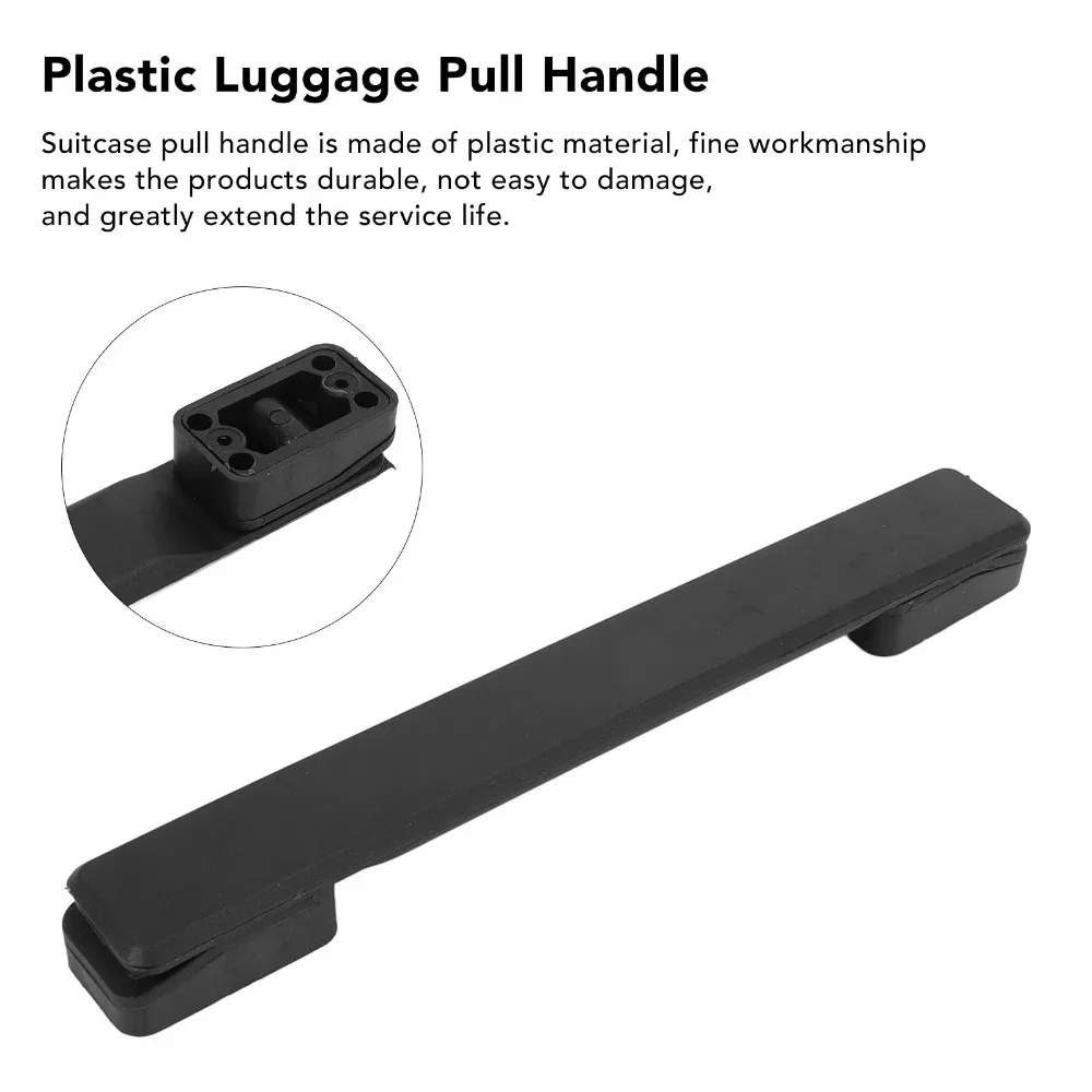 poignée bagage plastique noire robuste longueur vingt centimètres usage voyage remplacement antidérapante confort transport