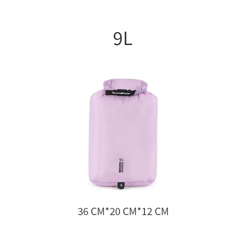 sac étanche ultraléger pu8000mm pour la natation, le camping, la randonnée, pochette de rangement, organisateur de bagages de voyage, sac à vêtements 9l 15l 20l