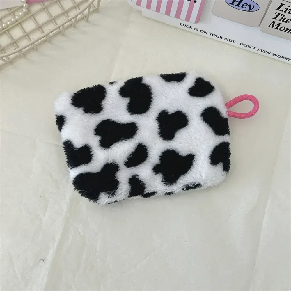 coeur imprimé mignon petit rouge à lèvres sac cosmétique voyage maquillage organisateur toilette sac de rangement pochette porte-carte sac à main sacs
