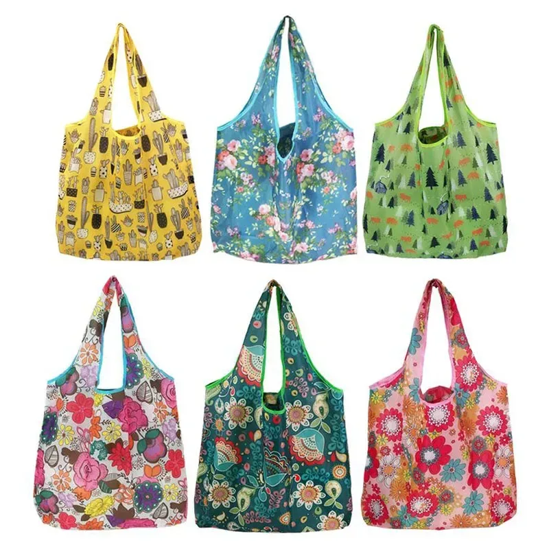 grands sacs de rangement pliables pour l'épicerie, fourre-tout en poudres recyclables, écologiques, rapduty, lavables