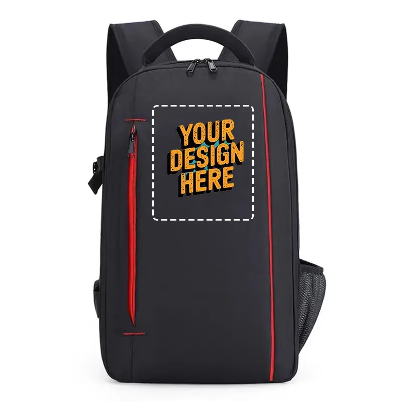 sac pour appareil photo professionnel de grande capacité, sac à dos de photographie en nylon imperméable et résistant à l'usure, personnalisé gratuitement avec votre logo