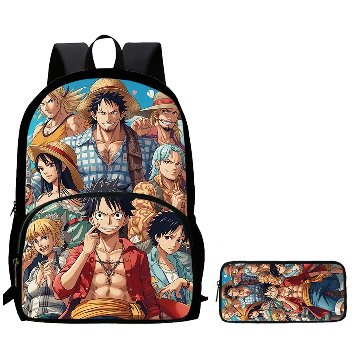 sac à dos scolaire léger 2-en-1 avec poche avant et trousse à crayons, sac à dos unisexe durable pour garçons et filles de 6 à 10 ans