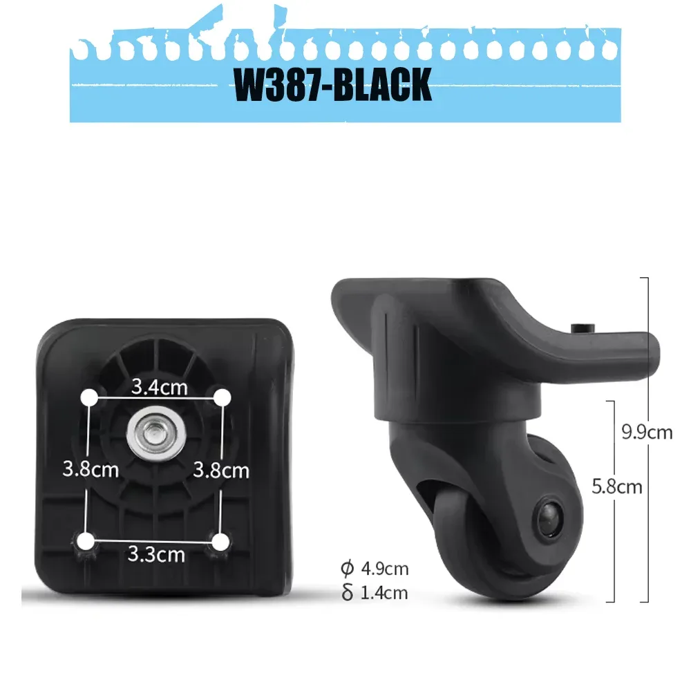 roues pivotantes pour bagages compatibles avec les valises hw306/xingyu 076, roulettes de remplacement universelles multi-marques pour réparation de valises à roulettes