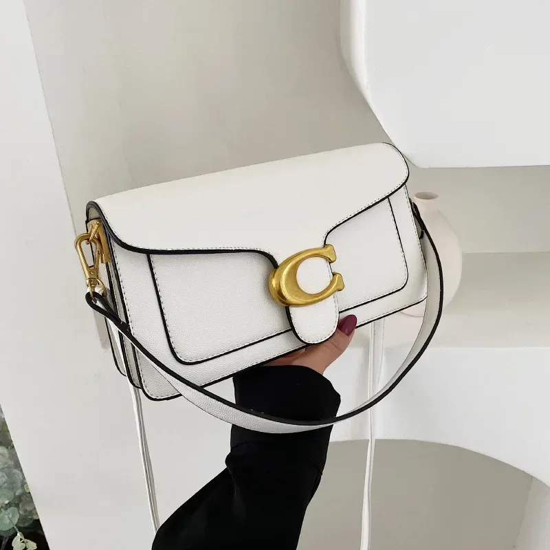 sac à bandoulière classique en grain de litchi 2026, sac polyvalent et élégant à porter en travers du corps