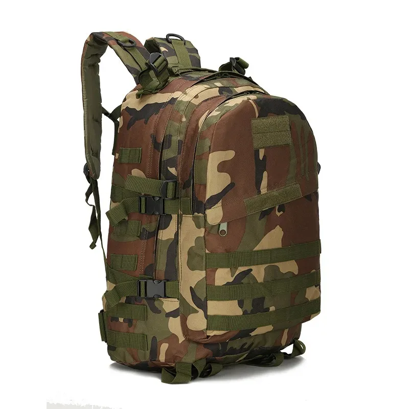 sac dos oxford université vert camouflage poche intérieure fendue ceinture coussin air survie escalade plein air