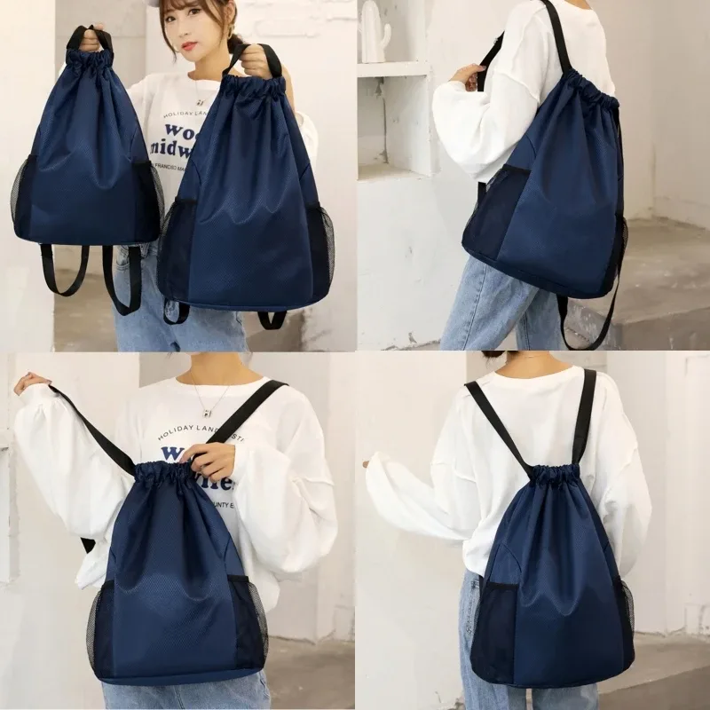 sac à dos de poche à cordon de serrage pour hommes et femmes, nouveau sac à dos étanche en nylon de grande capacité, sac de voyage à cordon de serrage, sac de sport de fitness