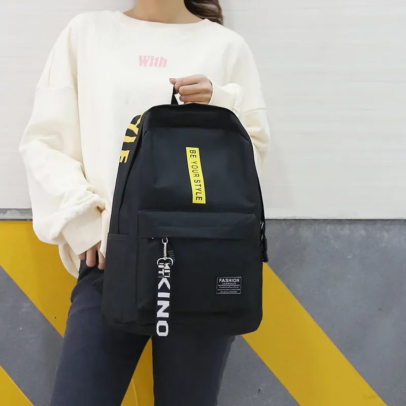 sac à dos oxford de grande capacité, couleur unie, multifonctionnel, design simple pour les étudiants, idéal pour la rentrée scolaire, 2025
