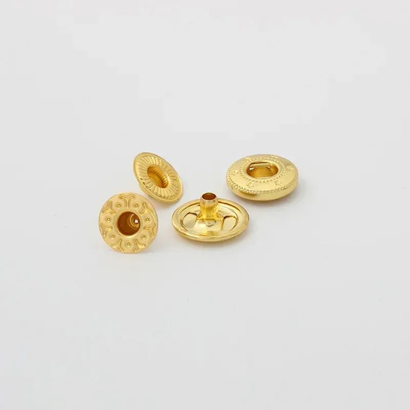 lèvent pression décoratifs en cuivre arc-en-ciel pour vêtements et sacs à dos, boutons à pression en métal, 10 couleurs, 12mm, 20-100 ensembles