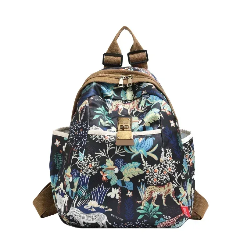 sac à dos polyvalent pour femmes, impression tendance, grande capacité, sac à dos décontracté en tissu oxford, nouveau cartable de voyage