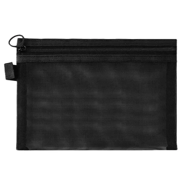 sac de rangement en maille pour maquillage, produits de toilette simples, poudres récepteurs, translucides, légers, sacs cosmétiques, voyage, portable, petits objets gt