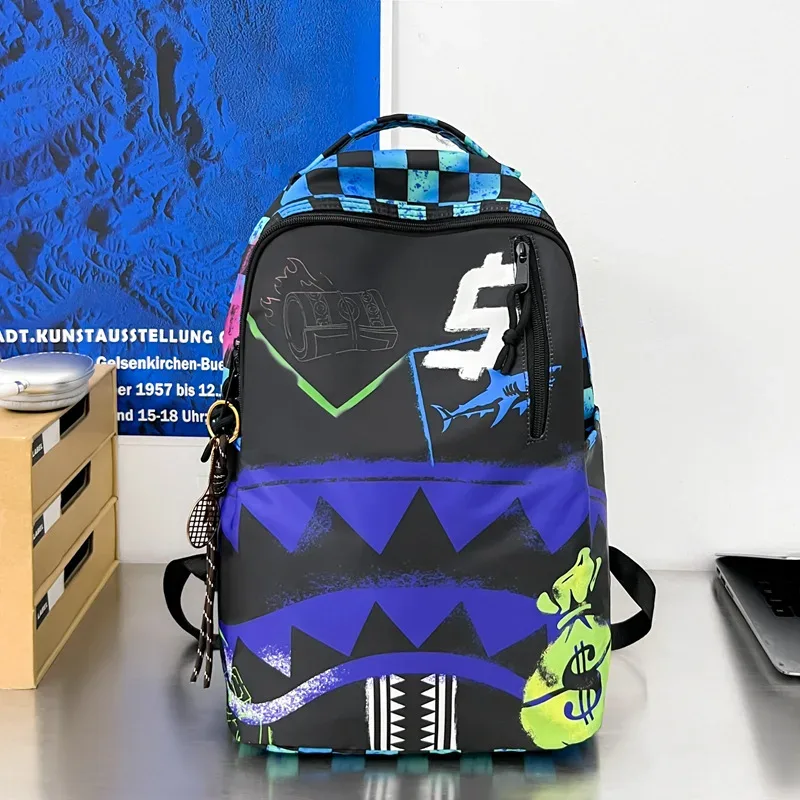 sac à dos décontracté camouflage pour homme, grande capacité, sac à dos pour ordinateur portable tendance, respirant, résistant à l'usure, léger, pour l'école