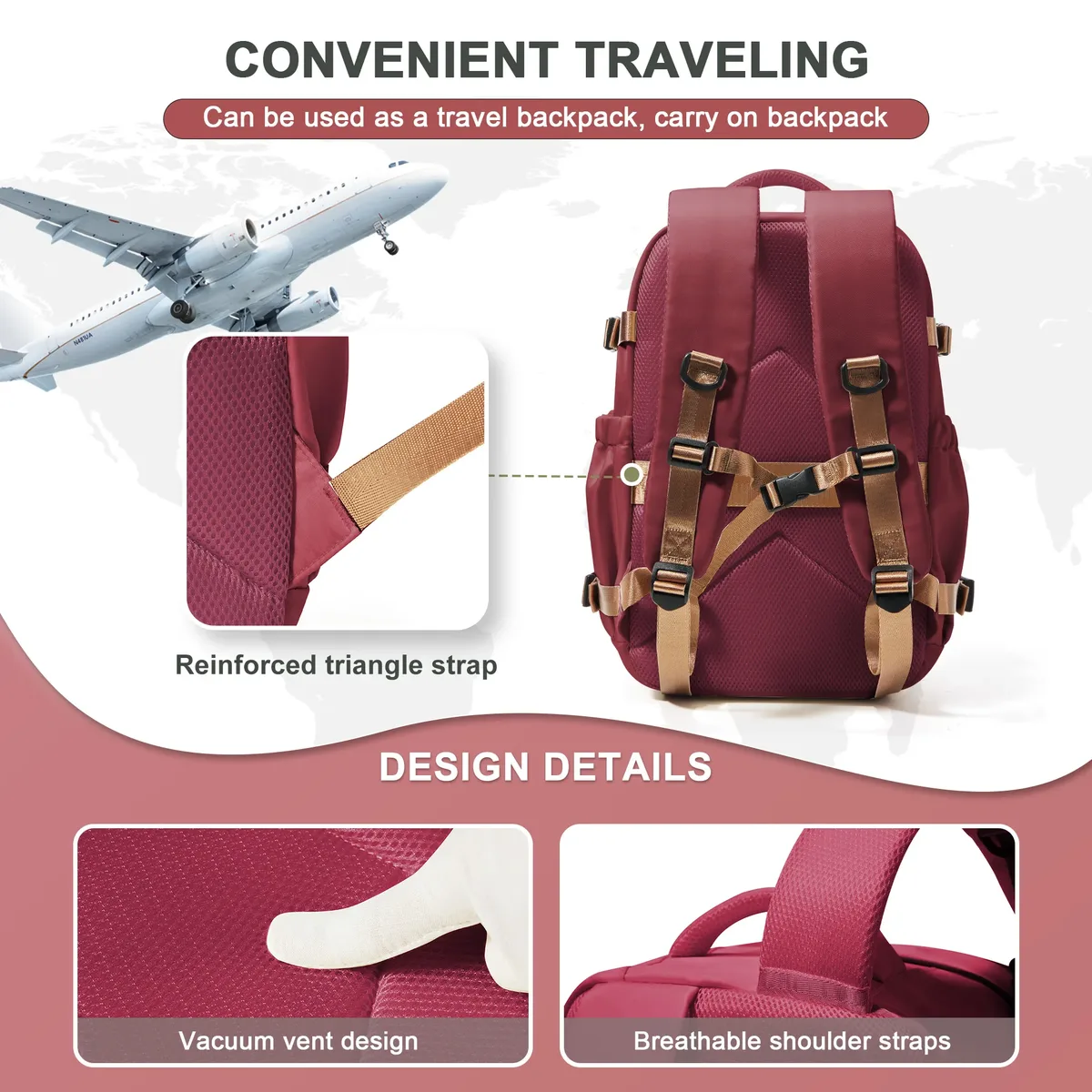 sac à dos de voyage sac de cabine 40x26x18 wizzair sacs à main, avion hommes femmes 15.6 pouces sac à dos pour ordinateur portable, étanche décontracté affaires