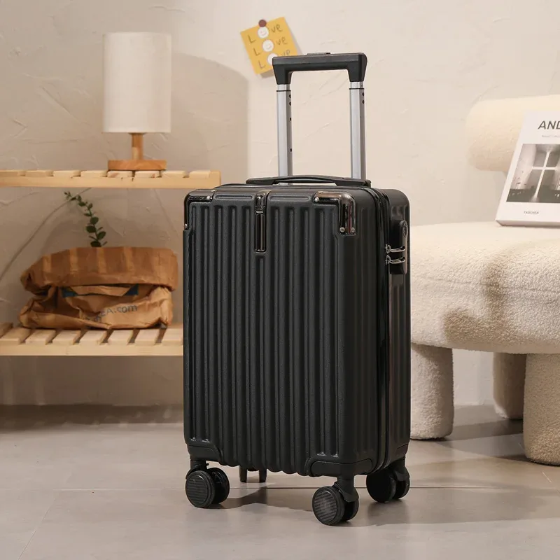valise de voyage légère avec mot de passe pour étudiant, petit bagage, roue universelle pour homme et femme, chariot d'embarquement, 18 pouces