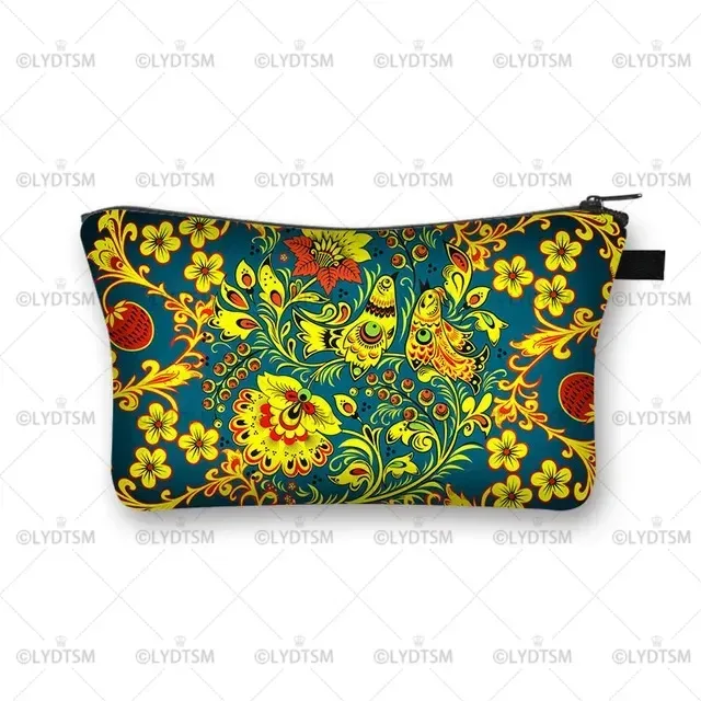 trousse à cosmétiques imprimée pour femmes africaines, sacs de maquillage pour dames afro, étui à cosmétiques pour filles, rangement portable pour rouge à lèvres, sacs de voyage, mode