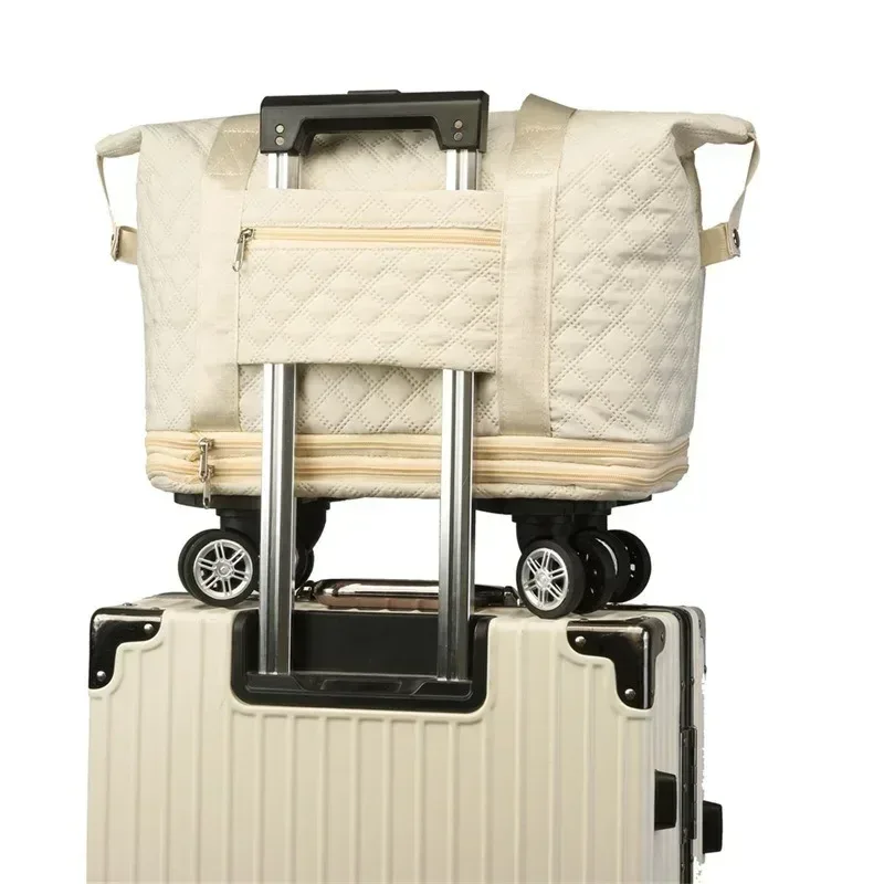sac de rangement observateur et pliable de grande capacité, sacoche à roulettes universelle pour voyage, dehors, yoga, mathiation sèche