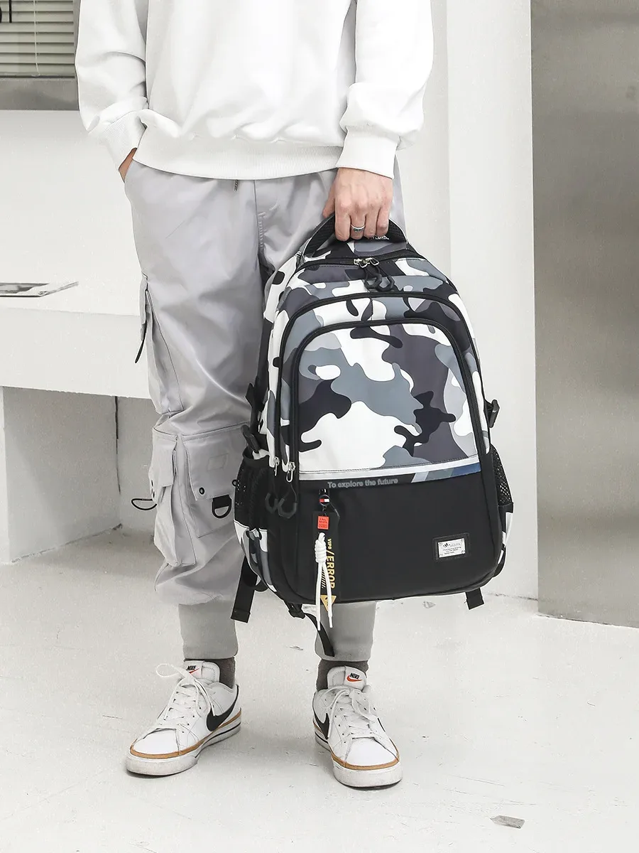 sacs d'école pour adolescents garçons, étudiants du secondaire, sac à dos de voyage pour ordinateur portable, grand sac à dos scolaire, mochila