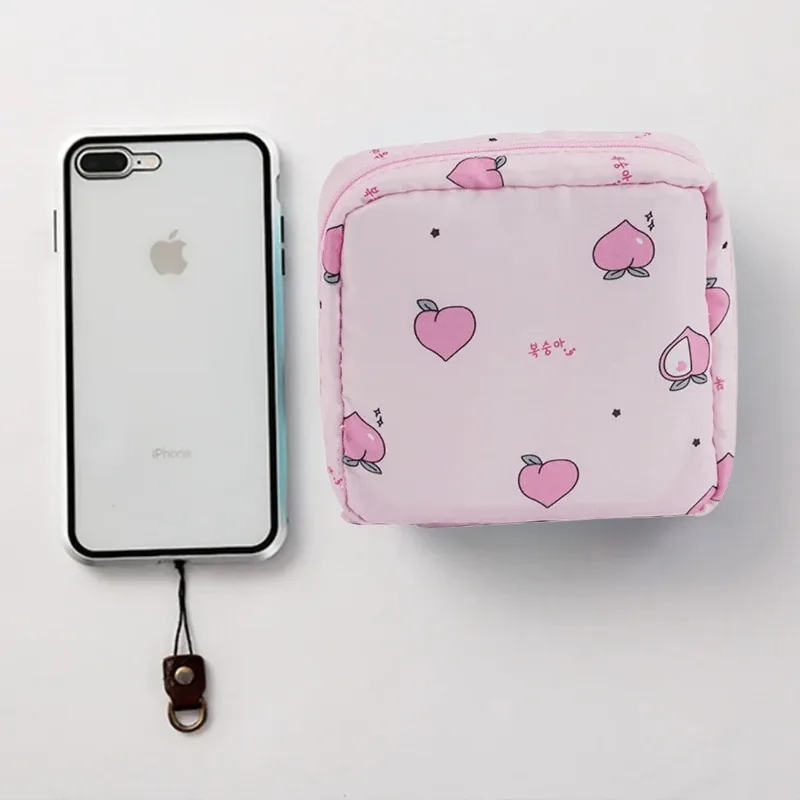 sac de rangement multifonction portable pour serviettes hygiéniques, pochette pour tampons, sac cosmétique, organisateur de maquillage, sacs pour serviettes hygiéniques pour filles