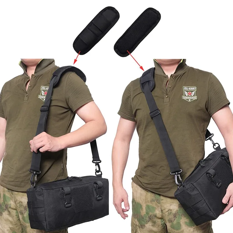 1 pièce de coussinet de bandoulière détachable pour sac à dos, sac à bandoulière, coussinet de décompression antidérapant pour bandoulière, accessoires pour sacs.
