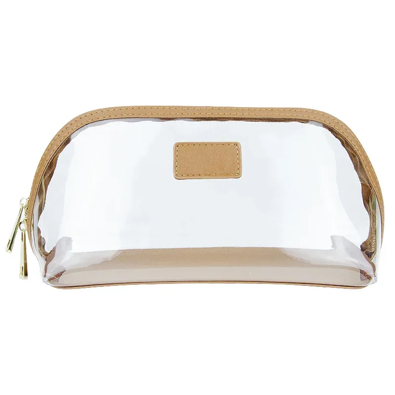 sac à cosmétiques étanche en pvc avec nom personnalisé de voyage, sac de maquillage de grande capacité en cuir saffiano avec initiales gravées, sac de rangement de luxe