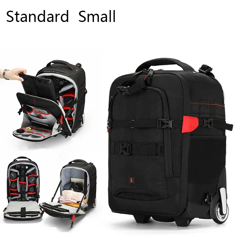 sac à dos professionnel pour appareil photo sr, valise de voyage trolley, photographie, vidéo, photo, appareil photo numérique, bagages