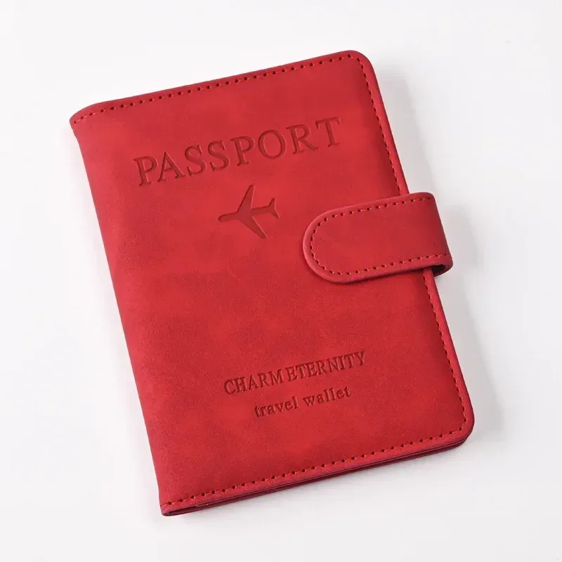 porte-passeport couverture portefeuille en cuir pu voyage étui pour cartes de crédit accessoires de voyage pour femmes hommes étui porte-carte de visite