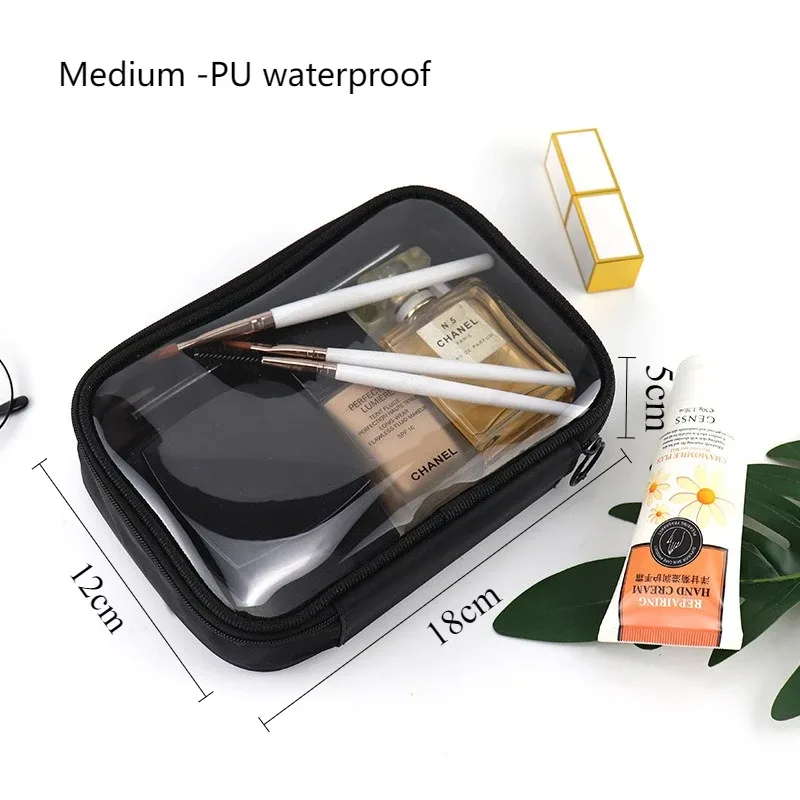 sacs de voyage en pvc pour cosmétiques, trousse de maquillage pour femmes, trousse de maquillage transparente imperméable pour hommes, pochette organisatrice de brosses de toilette