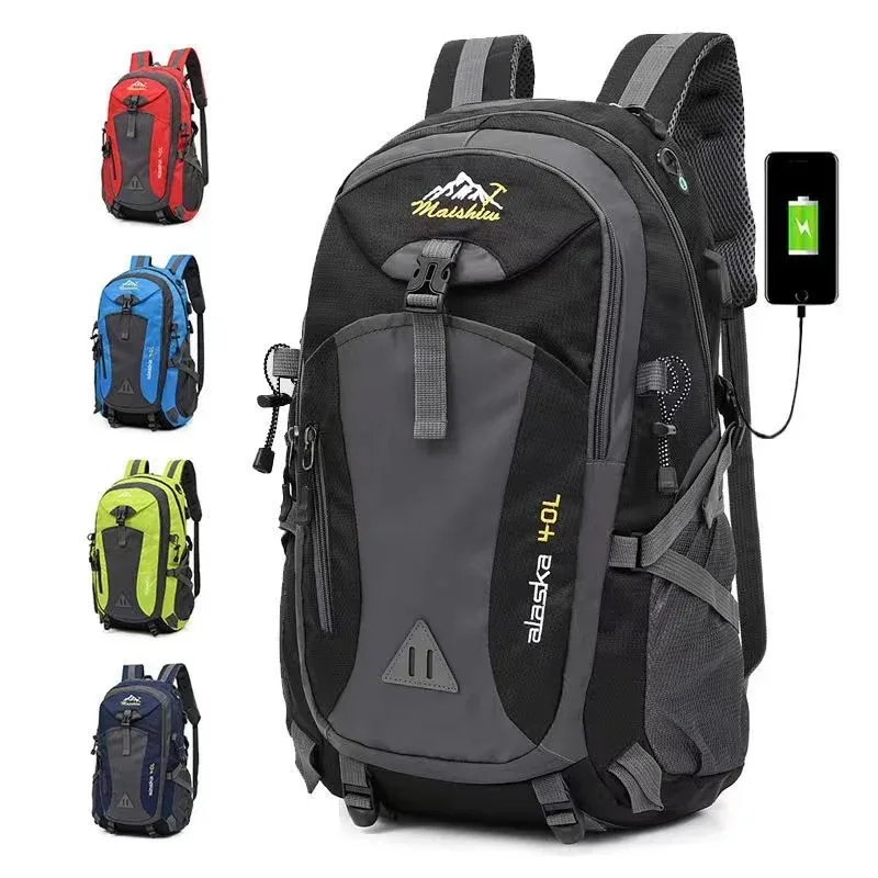 sac à dos étanche d'alpinisme antivol pour hommes, sacs de sport d'équitation, camping en plein air, voyage, escalade, randonnée